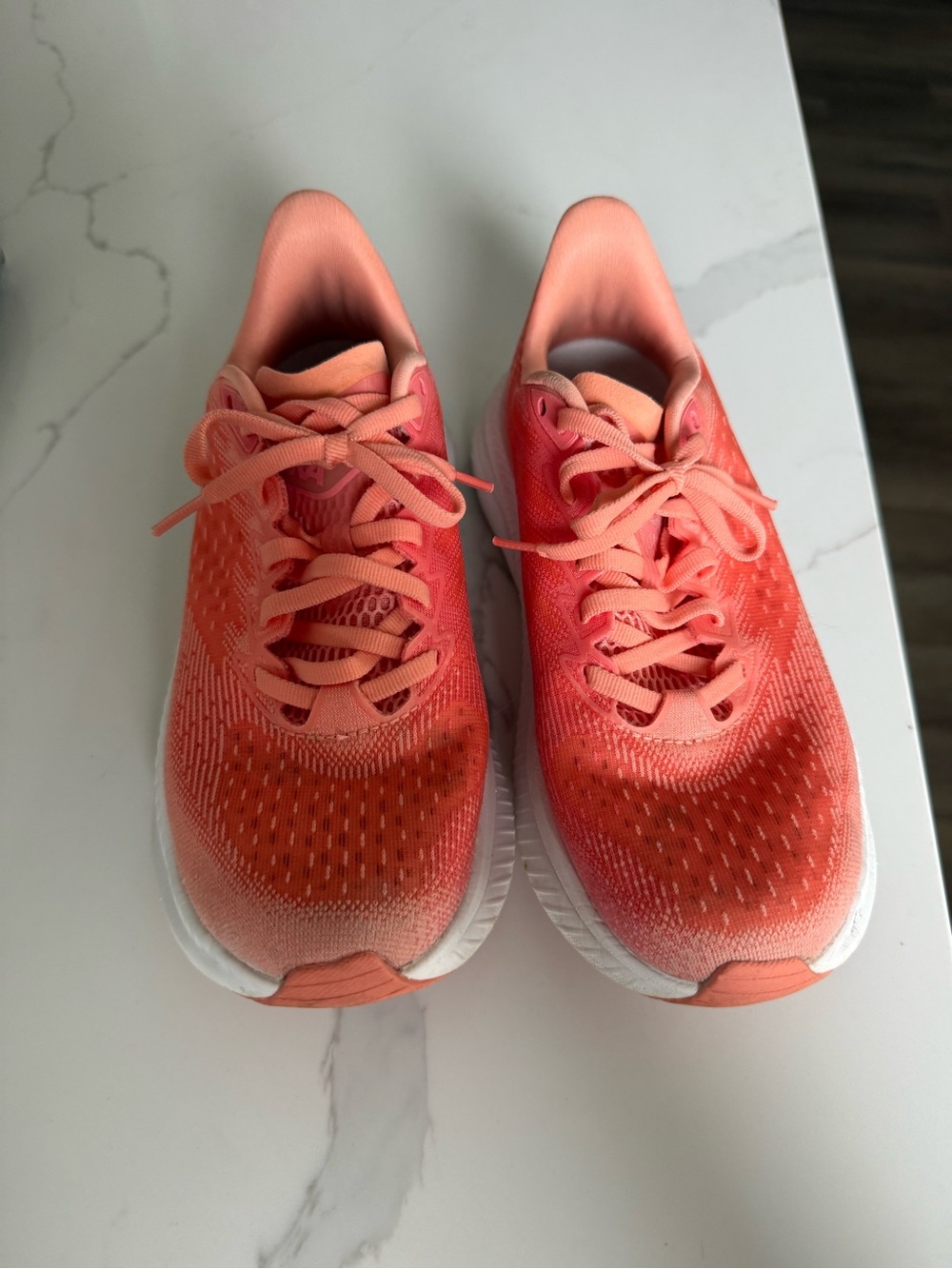 Hoka Coral-Peach Women's Running Shoes